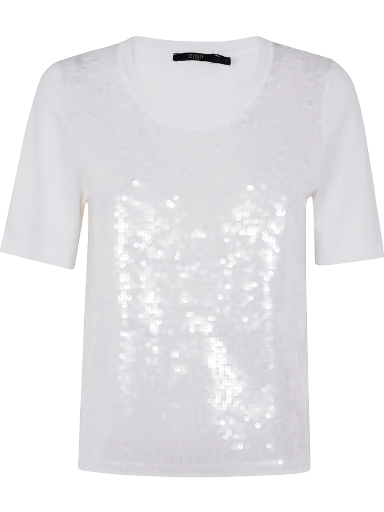 Футболка Seventy с пайетками, белый
Футболка Seventy с пайетками, белый