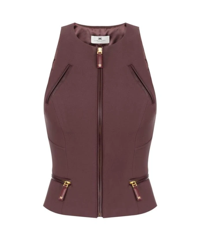 Топ с застежкой-молнией Elisabetta Franchi, красный
Топ с застежкой-молнией Elisabetta Franchi, красный