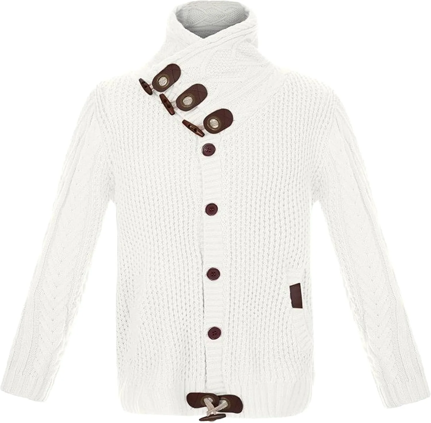 Мужской свитер Vintage Slim Fit с высоким воротником
Мужской свитер Vintage Slim Fit с высоким воротником