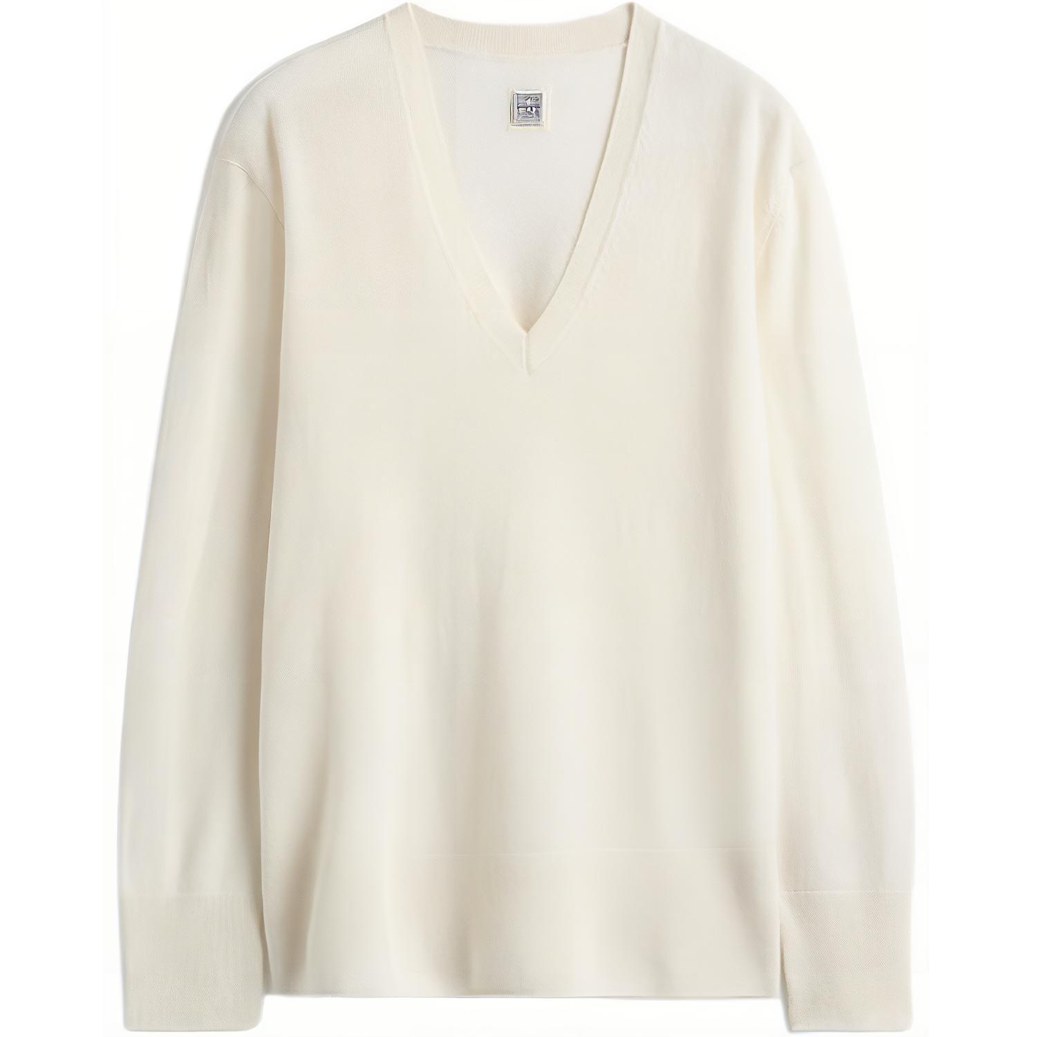 V-образный вырез кашемировый свитер TOTEME, желтый
V-образный вырез кашемировый свитер TOTEME, желтый