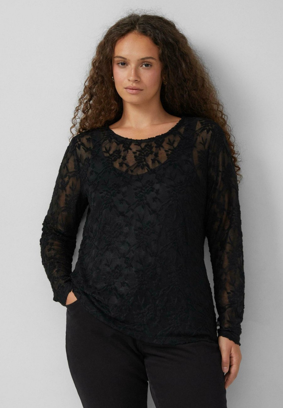 Топ QS Long sleeved top, Schwarz/Black
Топ QS Long sleeved top, Schwarz/Black