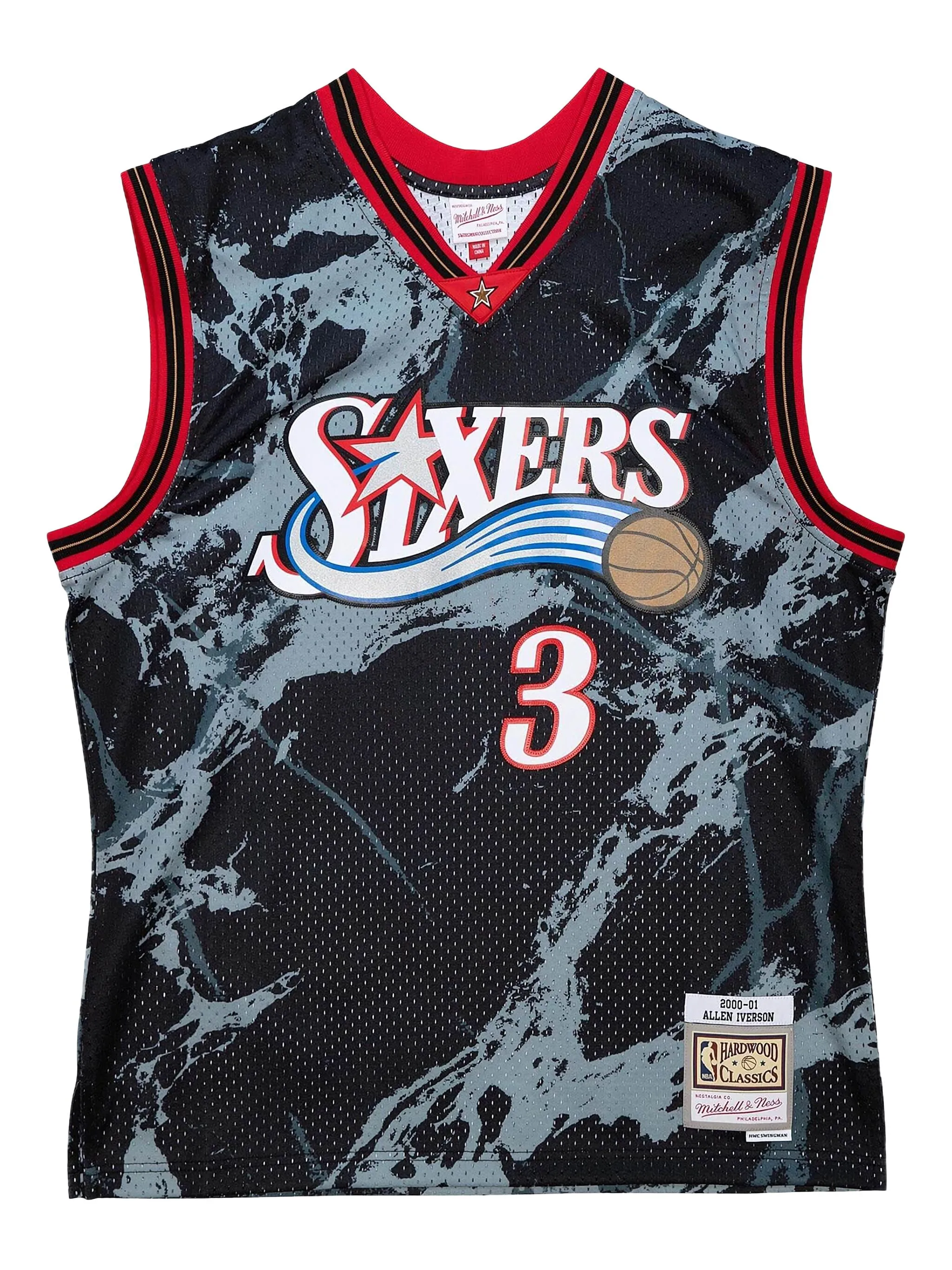 Футболка Allen Iverson NBA Philadelphia 76ers 2000 Marble Swingman Mitchell & Ness, черный
Футболка Allen Iverson NBA Philadelphia 76ers 2000 Marble Swingman Mitchell & Ness, черный