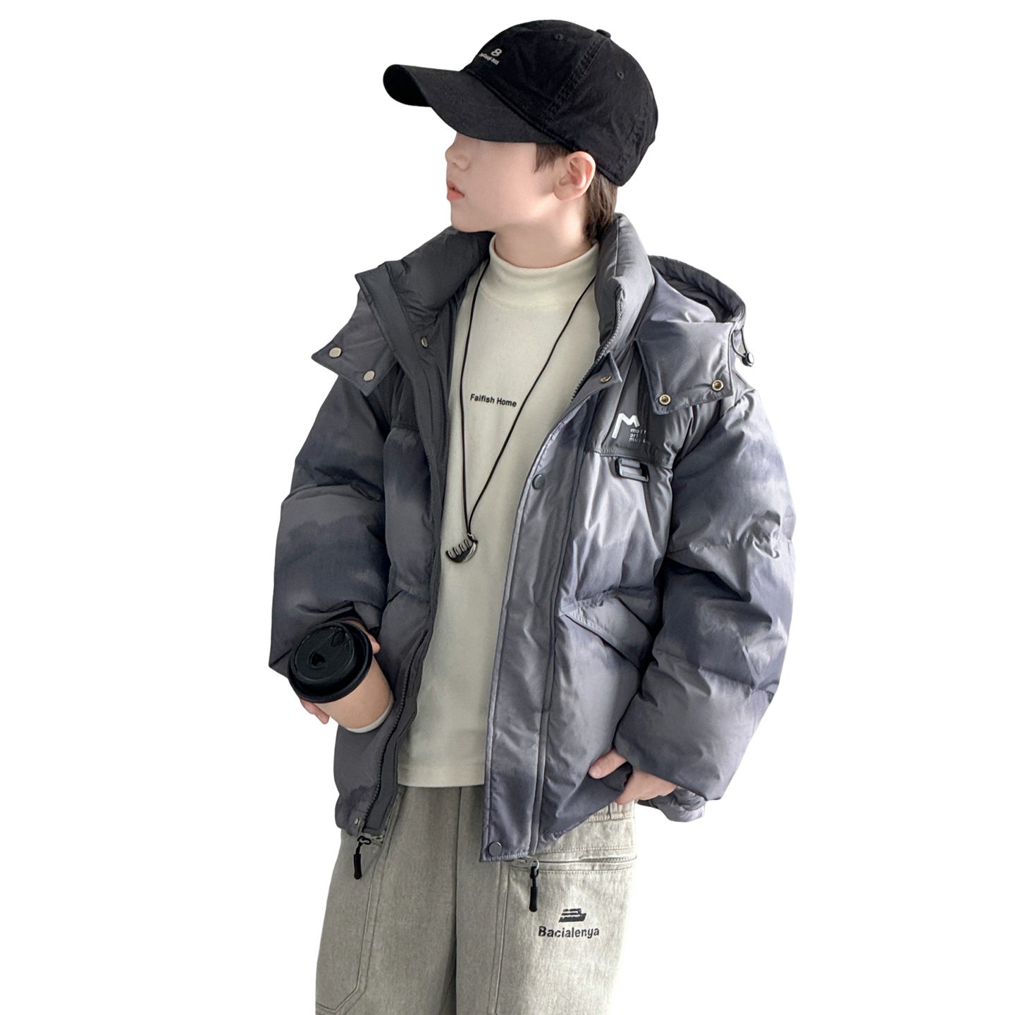 Пуховая куртка для детей, осень-зима Disney, серый
Пуховая куртка для детей, осень-зима Disney, серый