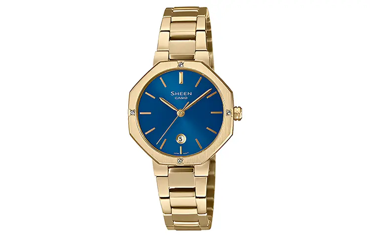 CASIO Часы женские с синим циферблатом, кварцевый механизм, водонепроницаемые 50 м, браслет из нержавеющей стали
CASIO Часы женские с синим циферблатом, кварцевый механизм, водонепроницаемые 50 м, браслет из нержавеющей стали