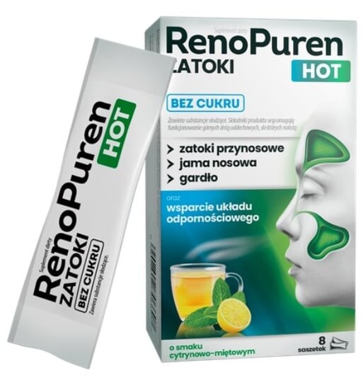 Aflofarm, Ренопурен, Хот Бэйс, Без сахара, 8 сач.
Aflofarm, Ренопурен, Хот Бэйс, Без сахара, 8 сач.