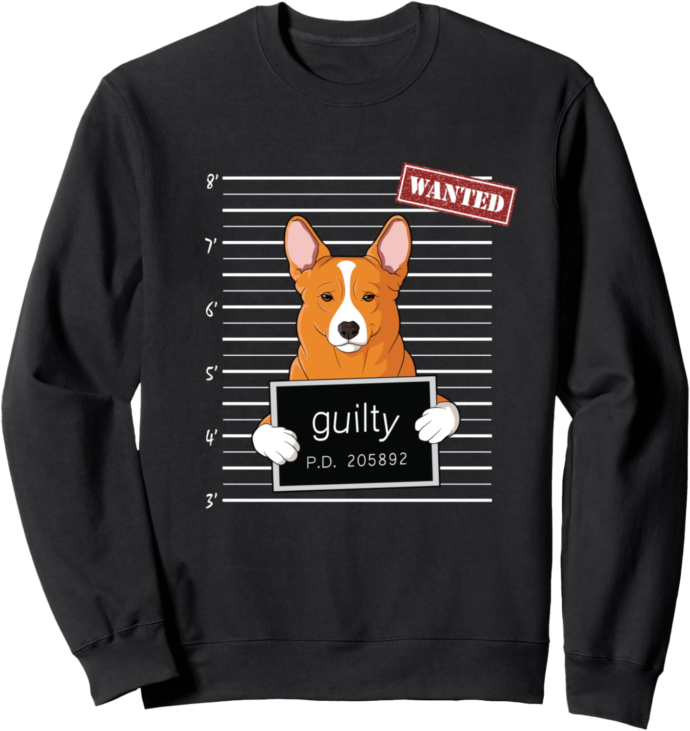 Толстовка с изображением корги и надписью «Виновная собака» Bad Dog Mug Shot Corgi, черный
Толстовка с изображением корги и надписью «Виновная собака» Bad Dog Mug Shot Corgi, черный
