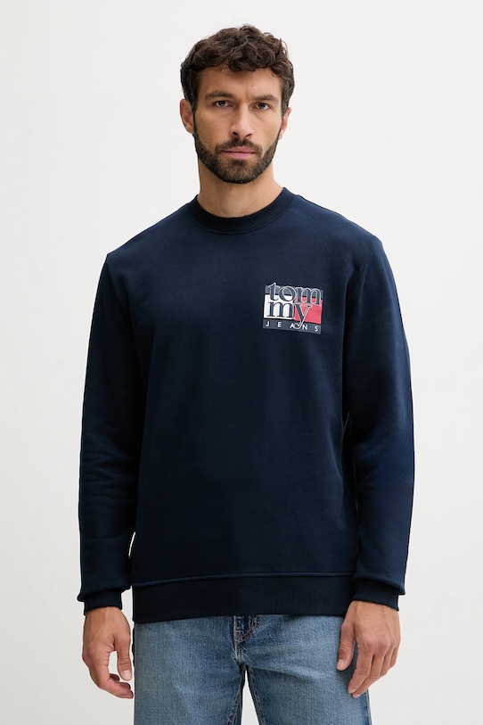 Хлопковая толстовка Tommy Jeans, темно-синий
Хлопковая толстовка Tommy Jeans, темно-синий