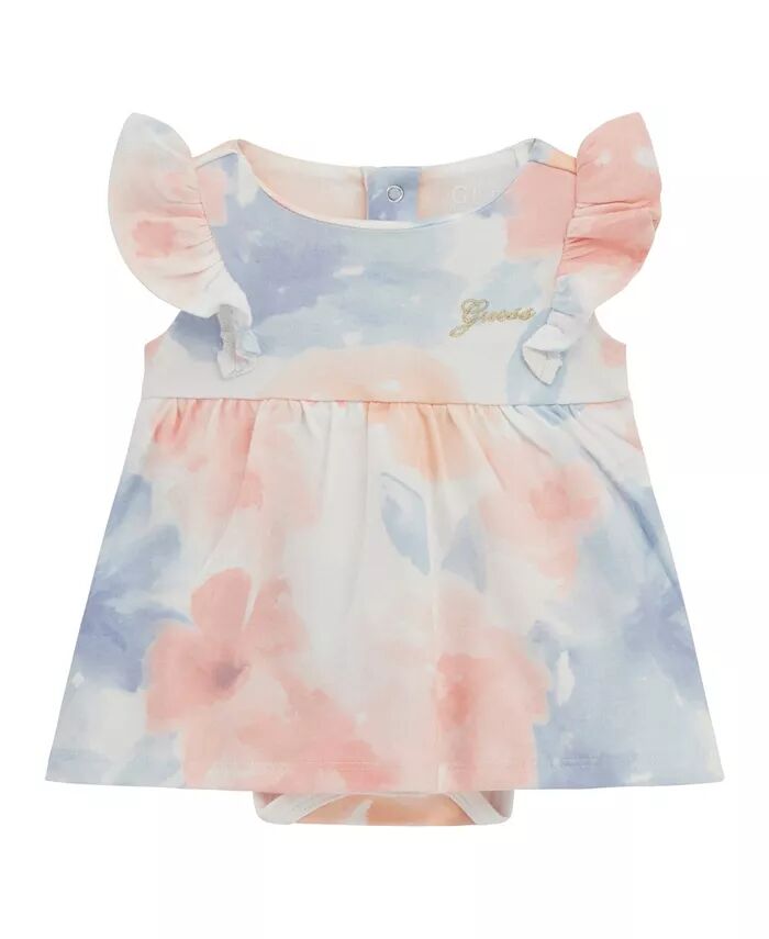 Боди-платье с короткими рукавами из интерлока с принтом для маленьких девочек GUESS, синий
Боди-платье с короткими рукавами из интерлока с принтом для маленьких девочек GUESS, синий