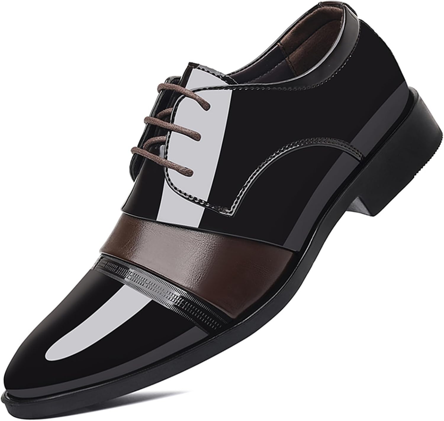 Мужские винтажные лаковые оксфорды с высоким глянцем, с шнуровкой, для делового и вечернего образа Rougono, коричневый
Мужские винтажные лаковые оксфорды с высоким глянцем, с шнуровкой, для делового и вечернего образа Rougono, коричневый