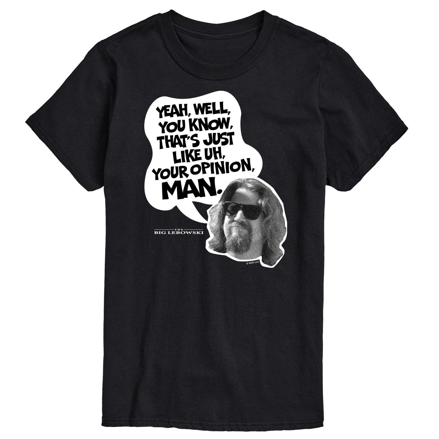 Большой и высокий Большой Лебовски, твое мнение, чувак License, черный 
Большой и высокий Большой Лебовски, твое мнение, чувак License, черный