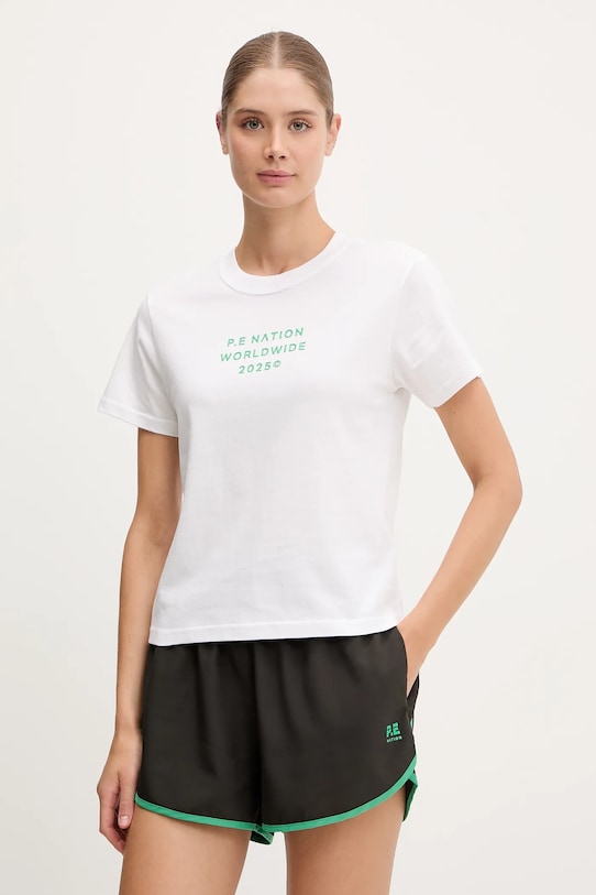 Хлопковая футболка Compact P.E Nation, белый
Хлопковая футболка Compact P.E Nation, белый