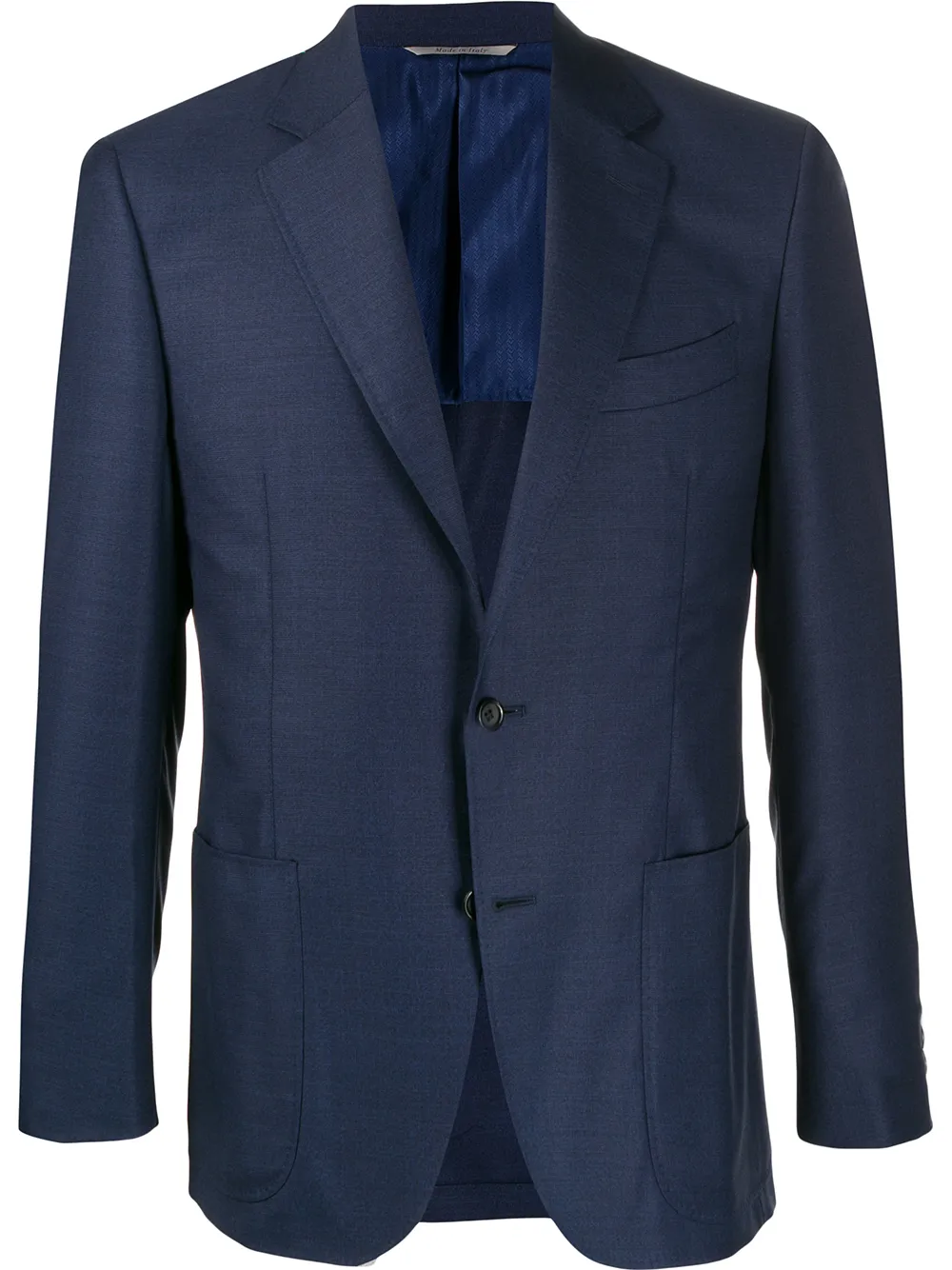 Однобортный пиджак Canali, синий
Однобортный пиджак Canali, синий