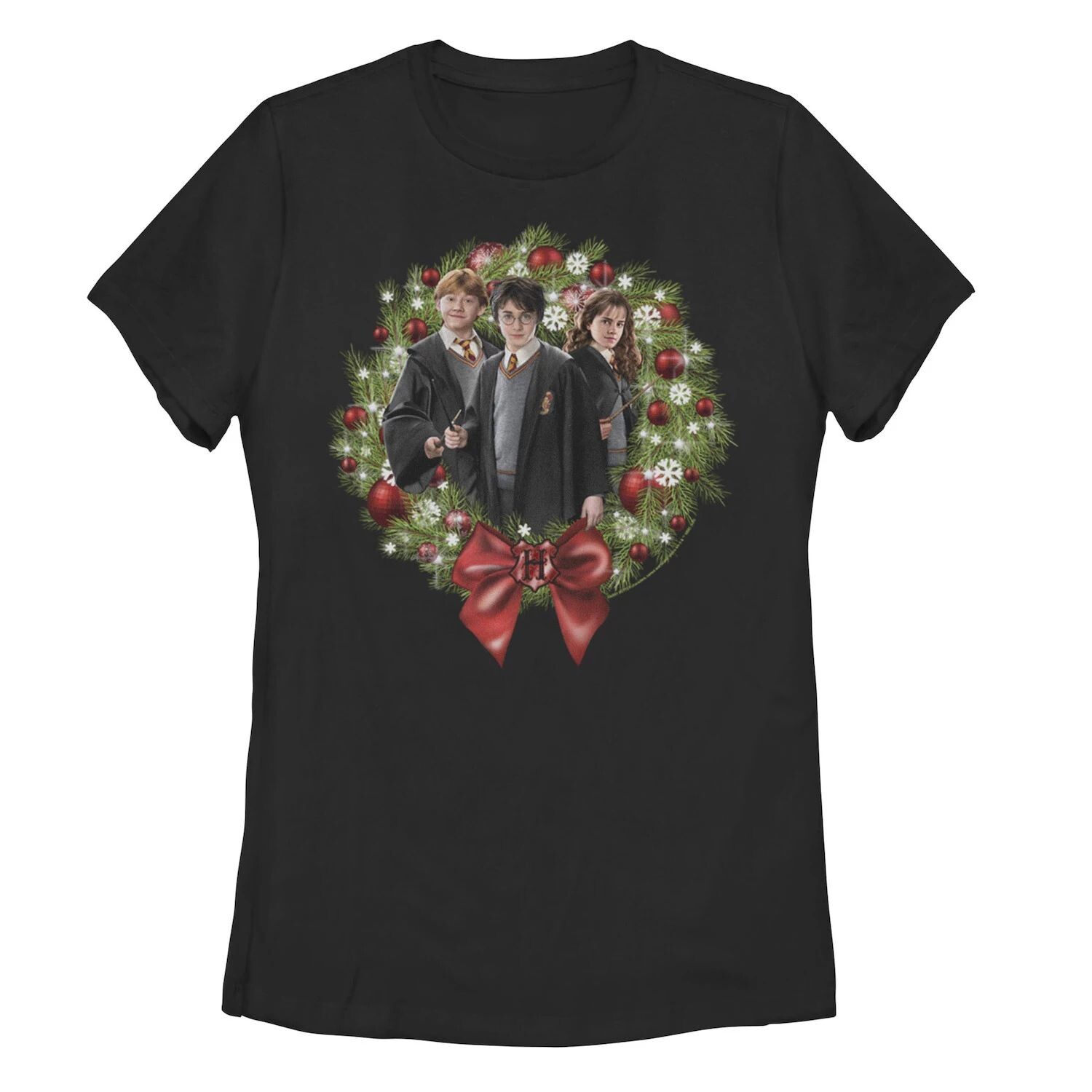 Футболка с тремя портретами и рождественским венком в стиле Гарри Поттера для юниоров Licensed Character
Футболка с тремя портретами и рождественским венком в стиле Гарри Поттера для юниоров Licensed Character