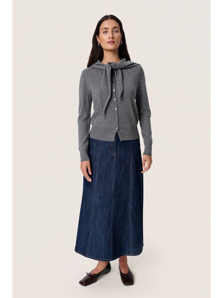 Кардиган SLMolina, прямого кроя, серого меланжа Soaked in Luxury
Кардиган SLMolina, прямого кроя, серого меланжа Soaked in Luxury