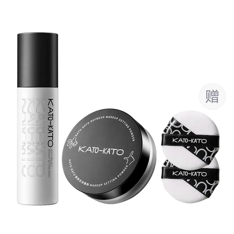 KATO рассыпчатая пудра, спрей-фиксатор макияжа набор для макияжа контроль жирного блеска без переноса коррекция тона кожи 100мл+6,5г/100мл+8г KATO-KATO
KATO рассыпчатая пудра, спрей-фиксатор макияжа набор для макияжа контроль жирного блеска без переноса коррекция тона кожи 100мл+6,5г/100мл+8г KATO-KATO
