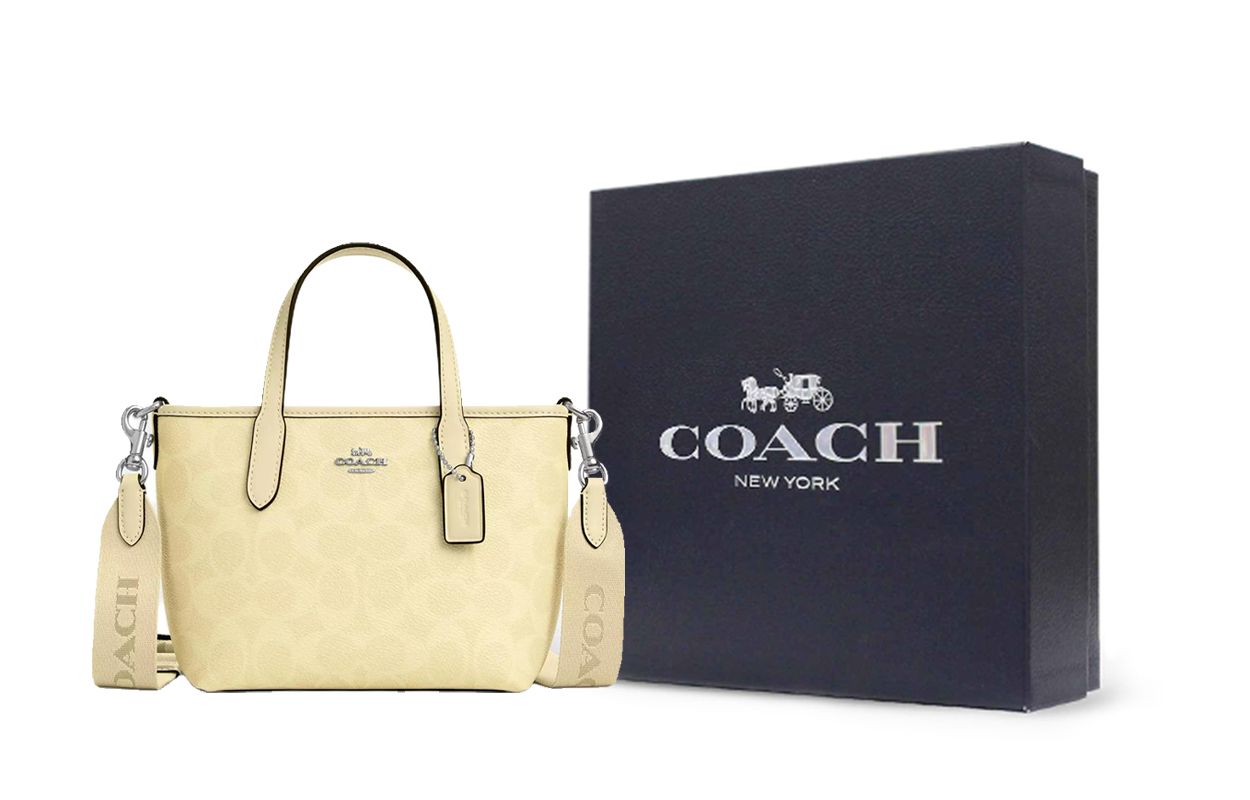 COACH Городская сумка из прорезиненного хлопка
COACH Городская сумка из прорезиненного хлопка