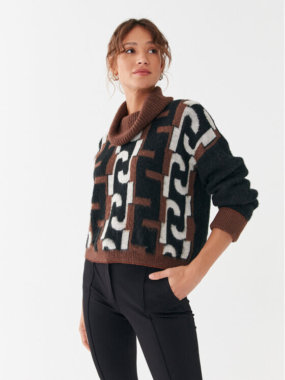 Свитер-водолазка свободного кроя Liu Jo, мультиколор
Свитер-водолазка свободного кроя Liu Jo, мультиколор