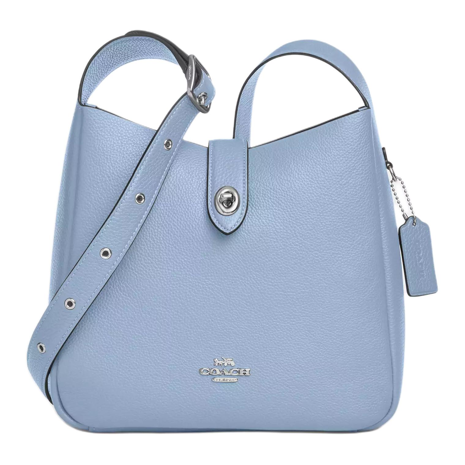 COACH Кожаная сумка через плечо среднего размера женская синяя 
COACH Кожаная сумка через плечо среднего размера женская синяя