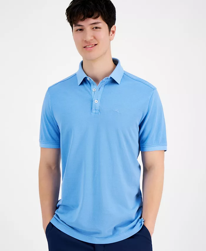 Мужская однотонная хлопковая поло с коротким рукавом Lookout Tommy Bahama, синий
Мужская однотонная хлопковая поло с коротким рукавом Lookout Tommy Bahama, синий