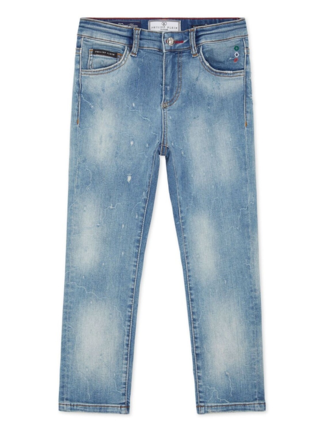 Philipp Plein джинсы с логотипом, синий 
Philipp Plein джинсы с логотипом, синий