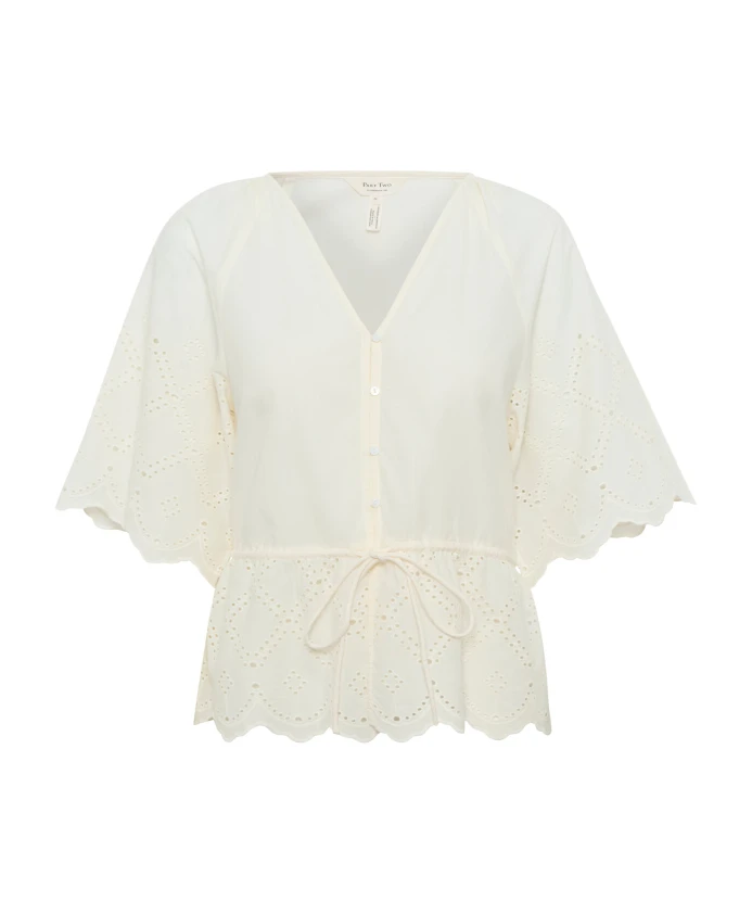 Вышитая блузка с поясом Part Two, белый
Вышитая блузка с поясом Part Two, белый