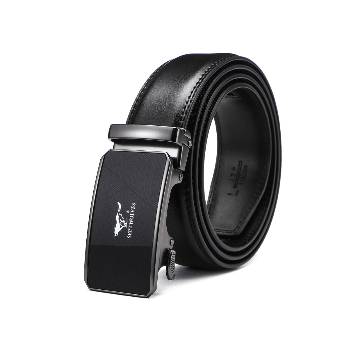 Ремень мужской из спилка кожи с автоматической пряжкой, ширина 3.5 см SEPTWOLVES
Ремень мужской из спилка кожи с автоматической пряжкой, ширина 3.5 см SEPTWOLVES