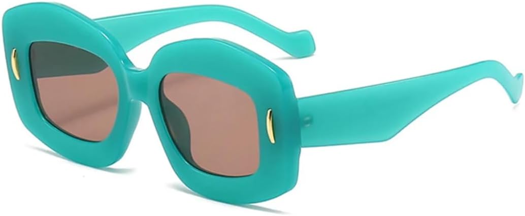 Женские модные солнцезащитные очки Jelly Color Square с градиентным переходом цвета и защитой от УФ-излучения UV400, винтажные мужские очки с заклепками UATXTAU, Green Tea
Женские модные солнцезащитные очки Jelly Color Square с градиентным переходом цвета и защитой от УФ-излучения UV400, винтажные мужские очки с заклепками UATXTAU, Green Tea