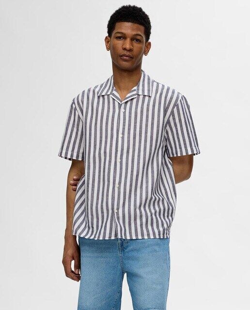 Мужская рубашка с коротким рукавом Selected, светло-бежевый
Мужская рубашка с коротким рукавом Selected, светло-бежевый