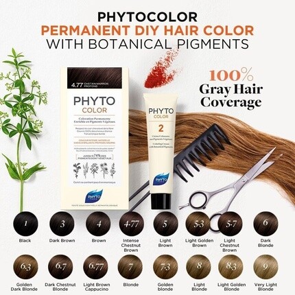 Стойкая краска для волос Phyto Phytocolor
Стойкая краска для волос Phyto Phytocolor