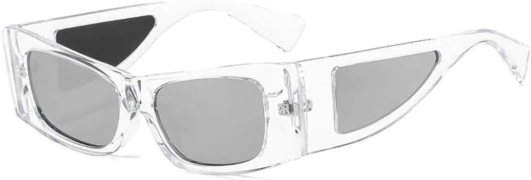 Модные солнцезащитные очки в квадратной оправе для женщин, а также роскошные очки для мужчин, предназначенные для вождения, походов и активного отдыха, с защитой от УФ-излучения UV400 TVTBBVV, Clear Silver
Модные солнцезащитные очки в квадратной оправе для женщин, а также роскошные очки для мужчин, предназначенные для вождения, походов и активного отдыха, с защитой от УФ-излучения UV400 TVTBBVV, Clear Silver