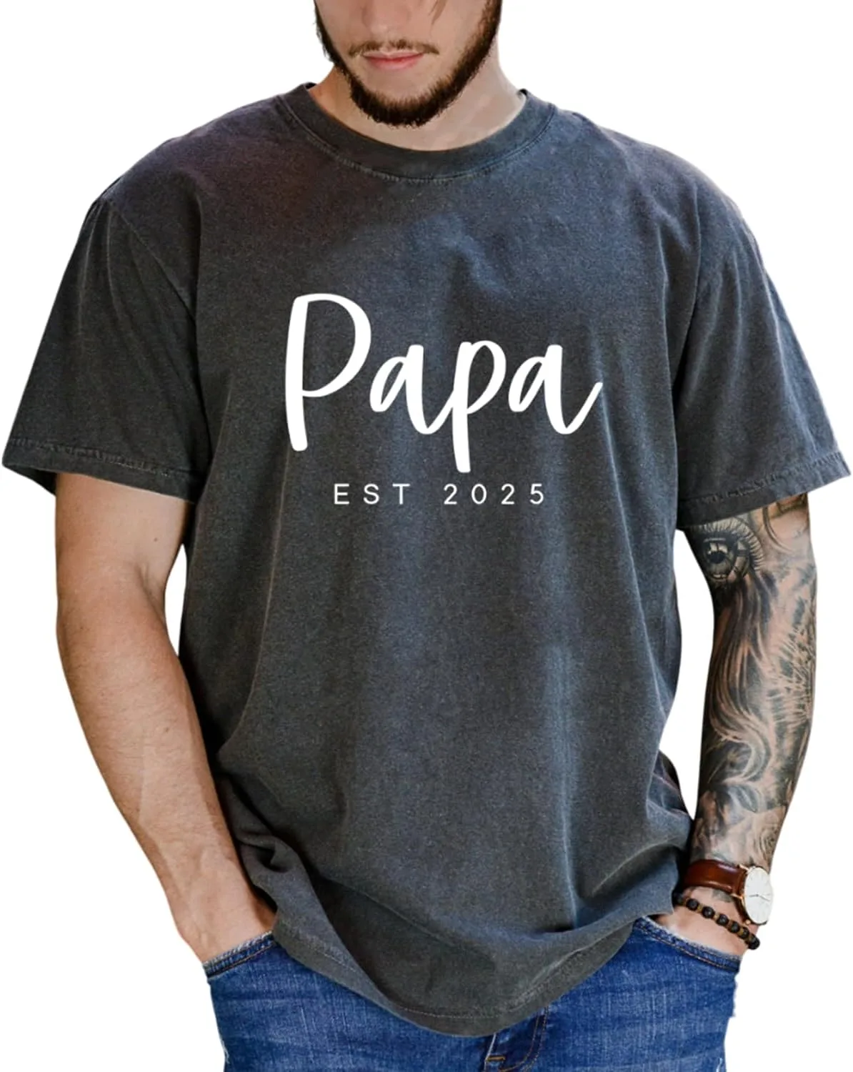 Персонализированная футболка для папы с именами детей GABITA
Персонализированная футболка для папы с именами детей GABITA