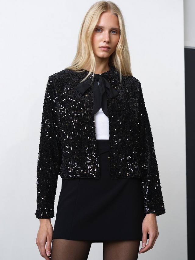 Кардиган с пайетками Monet French Connection, Blackout
Кардиган с пайетками Monet French Connection, Blackout