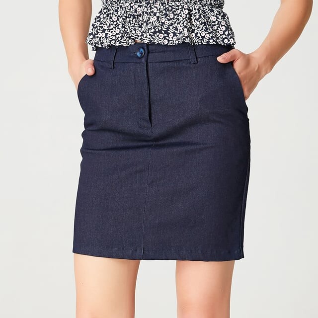 Короткая юбка из эластичного денима S&J Weekends, синий
Короткая юбка из эластичного денима S&J Weekends, синий