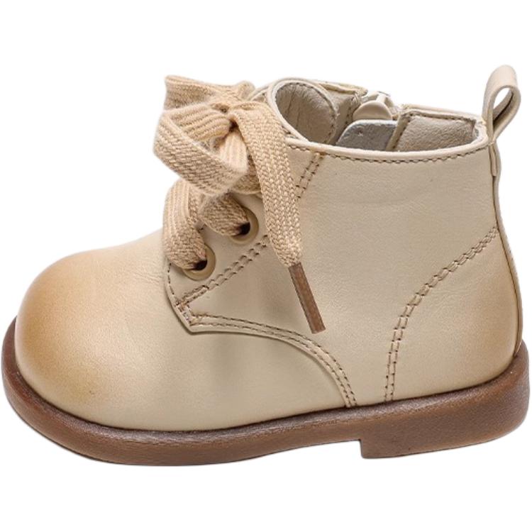 Детские кожаные ботинки для дошкольников QINUOSHU, бежевый
Детские кожаные ботинки для дошкольников QINUOSHU, бежевый