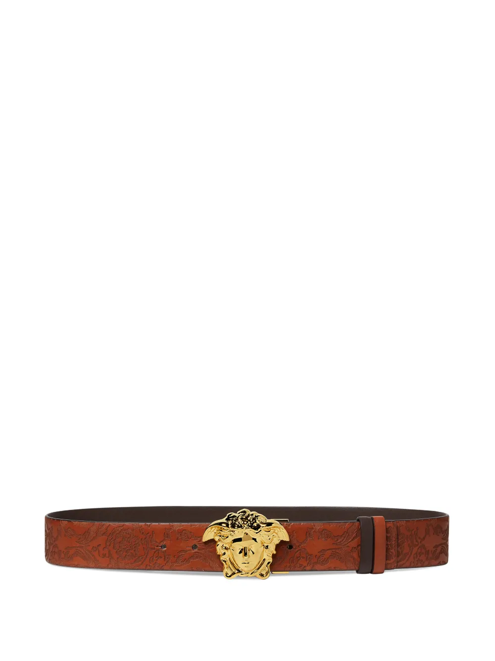 Ремень с пряжкой Medusa Versace, коричневый
Ремень с пряжкой Medusa Versace, коричневый