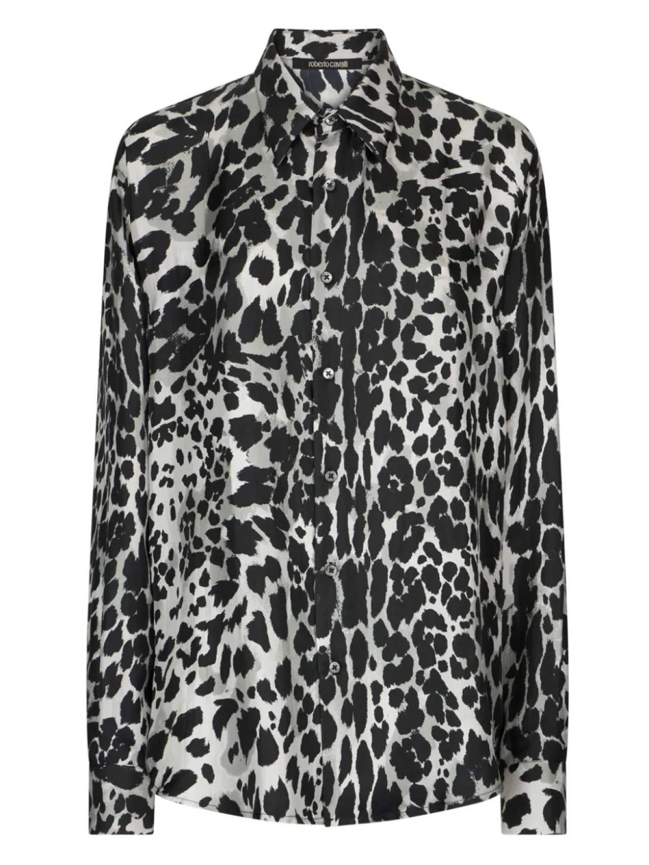 Рубашка с леопардовым принтом Roberto Cavalli, черный
Рубашка с леопардовым принтом Roberto Cavalli, черный