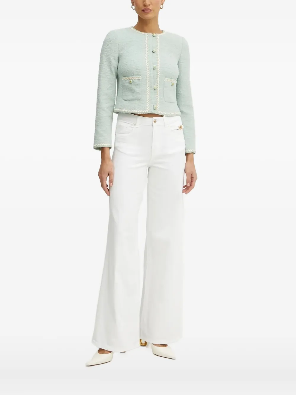 Пиджак из твида с отделкой LUISA SPAGNOLI, зеленый
Пиджак из твида с отделкой LUISA SPAGNOLI, зеленый