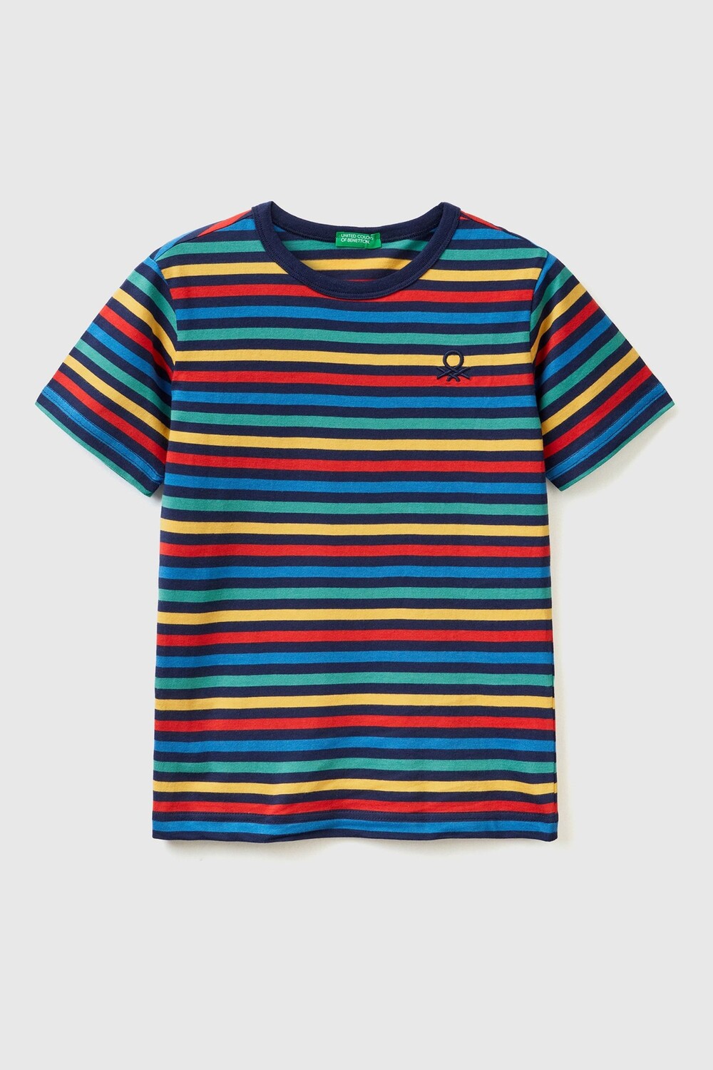 Полосатая футболка с логотипом Benetton, черный
Полосатая футболка с логотипом Benetton, черный