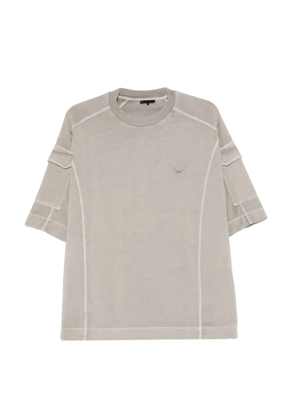 Футболка с вышитым логотипом и круглым вырезом Emporio Armani, серый
Футболка с вышитым логотипом и круглым вырезом Emporio Armani, серый