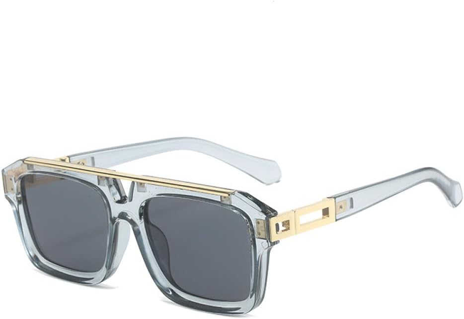 Модные женские солнцезащитные очки с двойной перемычкой в стиле ретро, гелевые, панк, мужские солнцезащитные очки UV400 (черно-серые, один размер) LXLHWN, Grey Grey
Модные женские солнцезащитные очки с двойной перемычкой в стиле ретро, гелевые, панк, мужские солнцезащитные очки UV400 (черно-серые, один размер) LXLHWN, Grey Grey