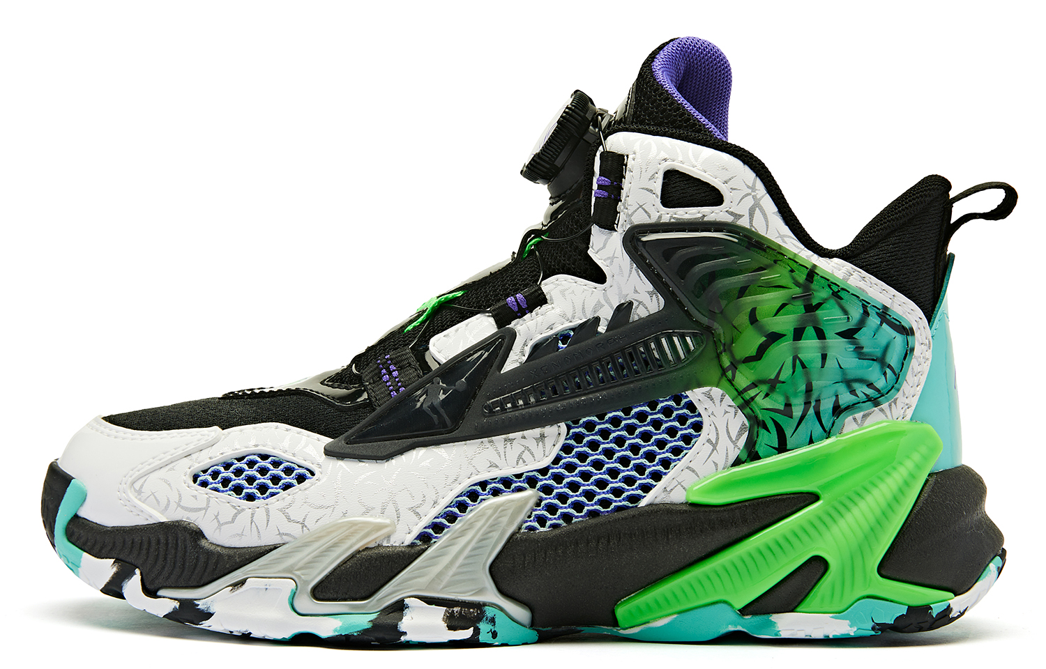 Детские баскетбольные кроссовки Assassin Cushioning с высоким износостойким верхом для подростков QIAODAN, черный/зеленый
Детские баскетбольные кроссовки Assassin Cushioning с высоким износостойким верхом для подростков QIAODAN, черный/зеленый