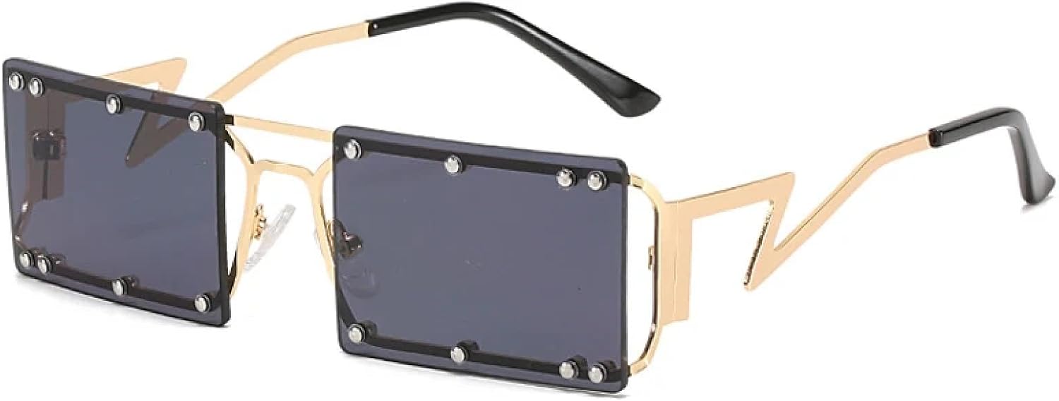 Солнцезащитные очки в стиле стимпанк для мужчин и женщин, роскошные, с металлическими заклепками, для путешествий и велоспорта, с защитой от УФ-излучения UV400 TKKTLLT, Gold Gray
Солнцезащитные очки в стиле стимпанк для мужчин и женщин, роскошные, с металлическими заклепками, для путешествий и велоспорта, с защитой от УФ-излучения UV400 TKKTLLT, Gold Gray