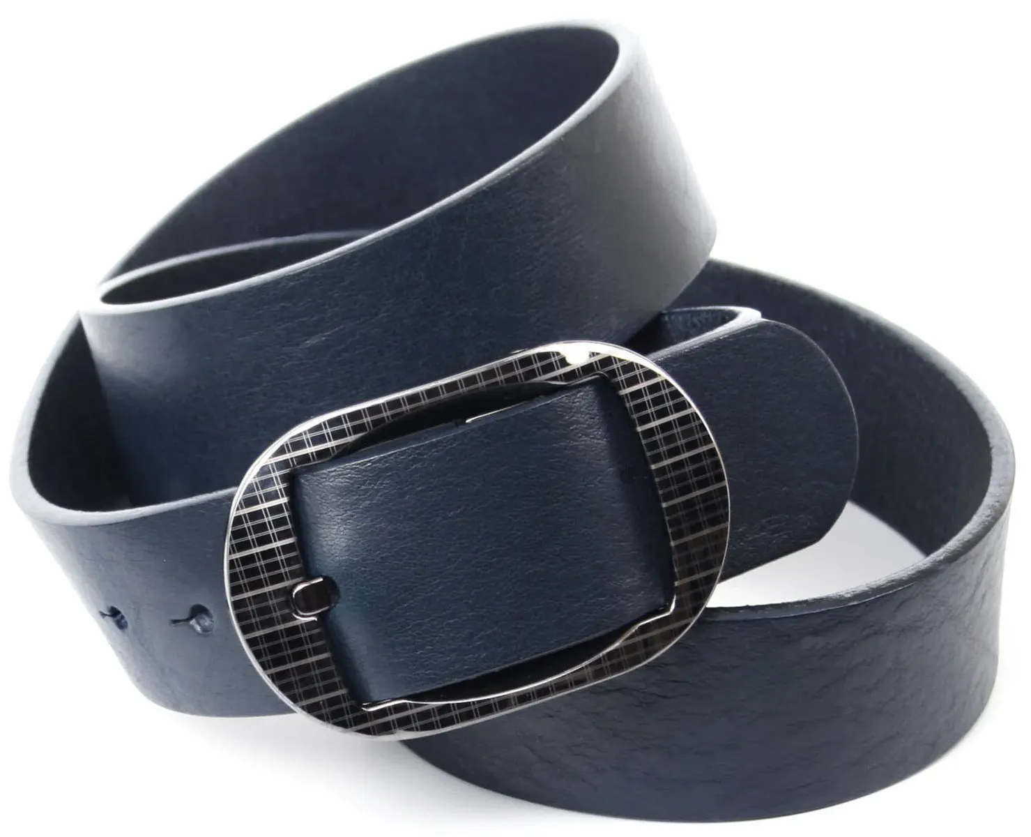 Кожаный ремень Anthoni Crown, узорчатая пряжка, синий
Кожаный ремень Anthoni Crown, узорчатая пряжка, синий