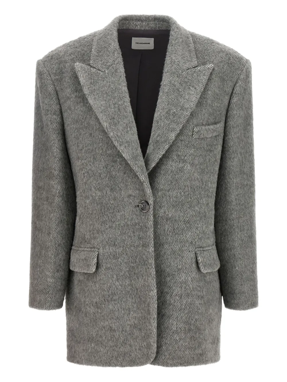 Пиджак с заостренными лацканами и подкладкой на плечах THE ANDAMANE, серый
Пиджак с заостренными лацканами и подкладкой на плечах THE ANDAMANE, серый