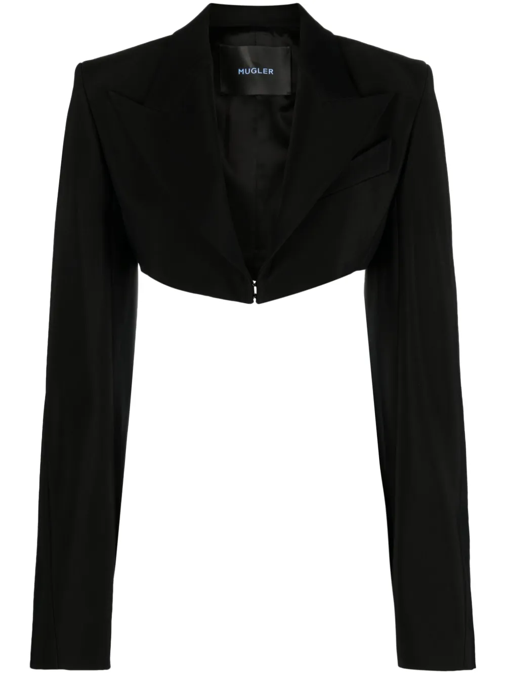 Укороченная куртка строгого кроя Mugler, черный
Укороченная куртка строгого кроя Mugler, черный