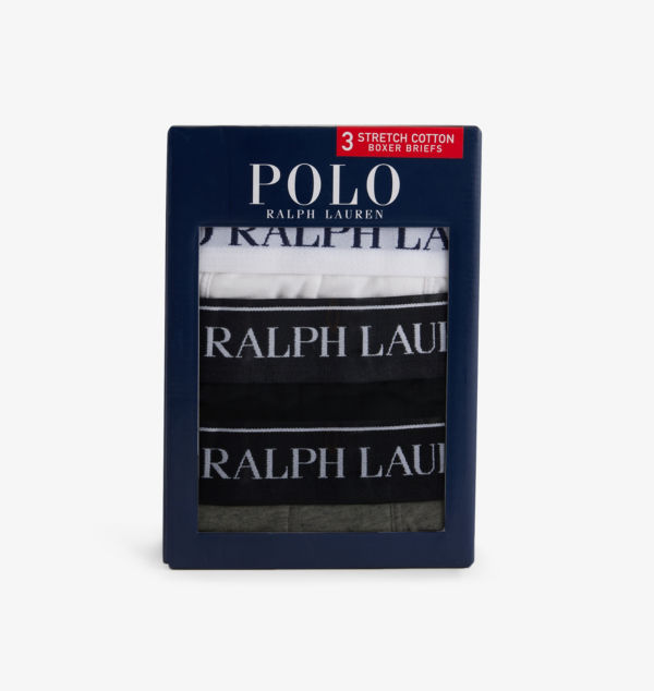 Комплект из трех трусов-боксеров средней посадки из эластичного хлопка с логотипом и поясом Polo Ralph Lauren, мультиколор
Комплект из трех трусов-боксеров средней посадки из эластичного хлопка с логотипом и поясом Polo Ralph Lauren, мультиколор