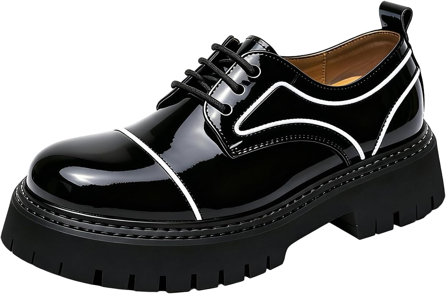 Мужские классические оксфорды на платформе из лакированной кожи, ретро, с круглым носком, шнуровкой и массивным каблуком, подходящие для офиса, бизнеса и вечеринок Nxnbhsl, черный
Мужские классические оксфорды на платформе из лакированной кожи, ретро, с круглым носком, шнуровкой и массивным каблуком, подходящие для офиса, бизнеса и вечеринок Nxnbhsl, черный