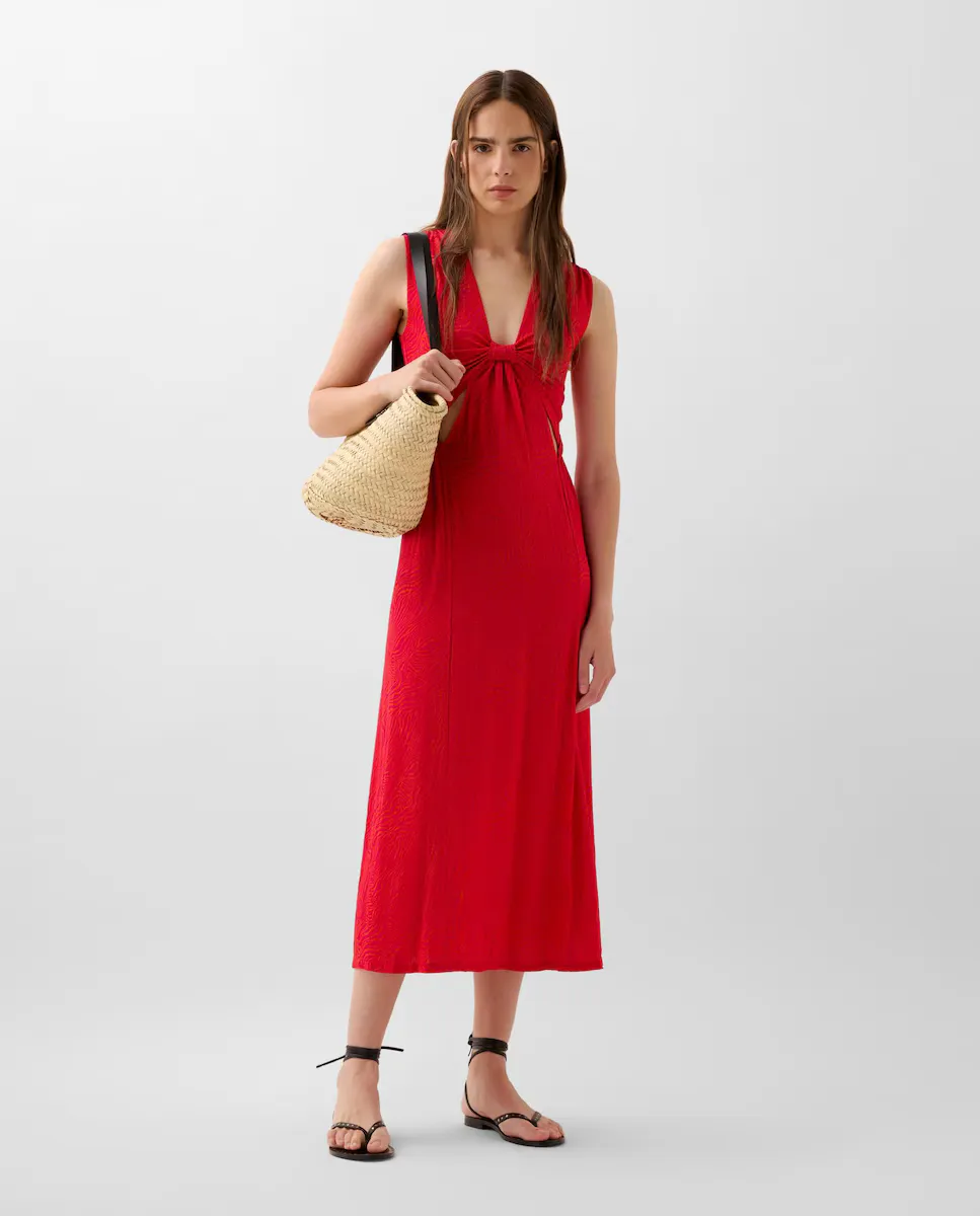 Миди-платье с разрезами и узлом Scalpers, красный
Миди-платье с разрезами и узлом Scalpers, красный