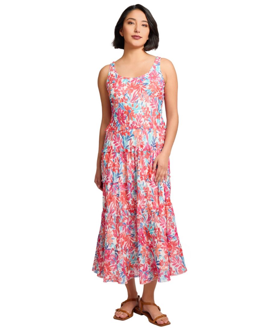 Укороченное многослойное макси-платье с принтом без рукавов Jones New York, Mistic Blue Multi
Укороченное многослойное макси-платье с принтом без рукавов Jones New York, Mistic Blue Multi