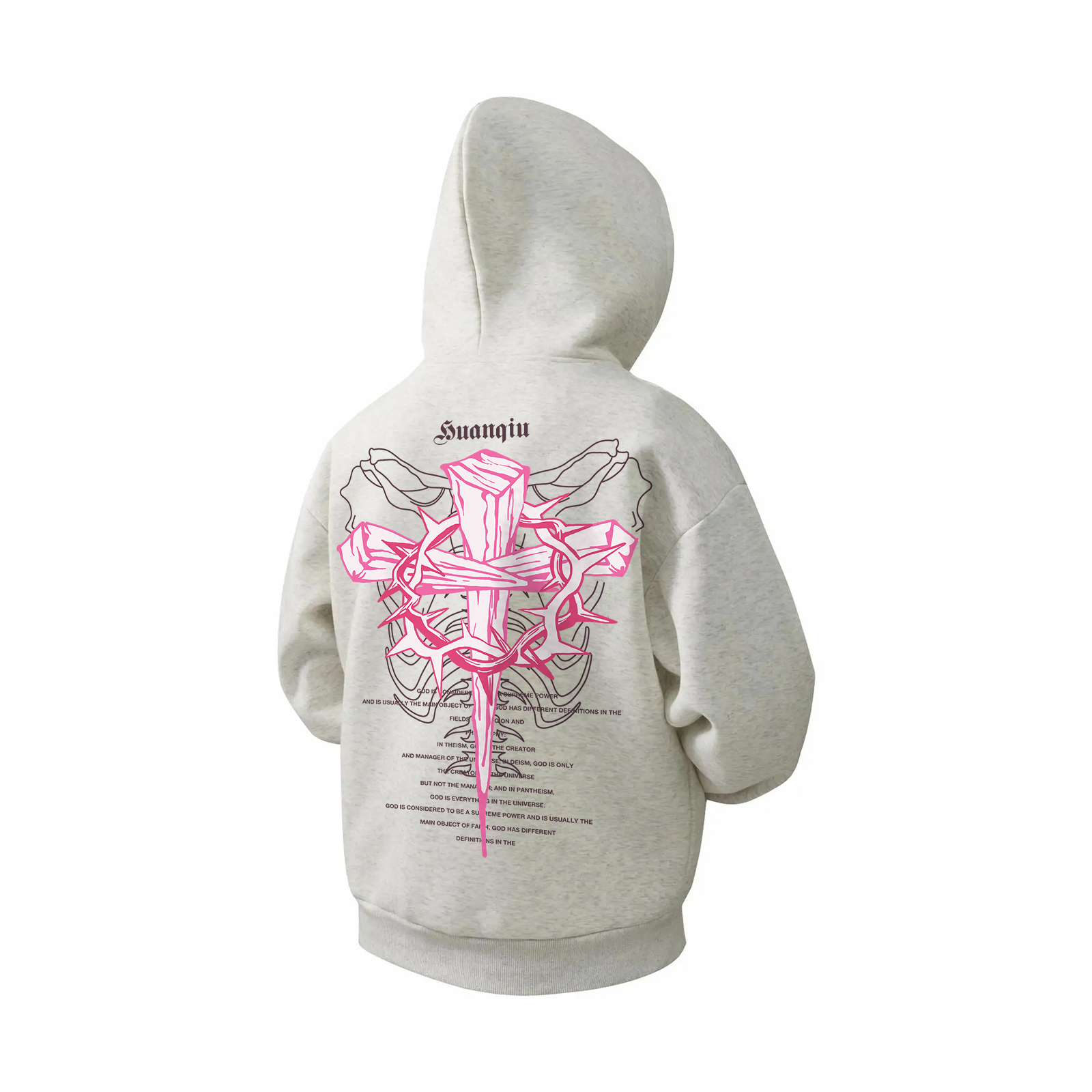 Толстовка Unisex Hooded Moderate HUANQIU, белый heather серый
Толстовка Unisex Hooded Moderate HUANQIU, белый heather серый